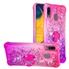 Bling Liquid Sand Diamantringhalterung Hüllen Gradient Quicksand Telefon 13 12 11 Hülle Für Samsung Galaxy J6 A6 Plus A20 S9 S8 S20 S10