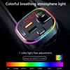 C13 Car Kit Charger Bluetooth 50 FM -передатчик RGB Atmosphere Light MP3 -плеер отображение беспроводной руки аудиосивер с RE5260333