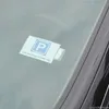 2 pezzi Car Styling Clip per biglietto di parcheggio Fissaggio automatico Porta banconote Supporto per fissaggio Organizzatore Adesivi per parabrezza Mayitr Home Office