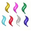 24 Inch S-shaped Foil Balloon DIY Mermaid Tail Inflatable Air Balllons Kids Birthday Mermaid Party Supplies Wedding Decorations 7 Colors