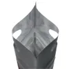 2021 3x4 tum (8x11cm) Glänsande svart Folie Plattformad Packaging Bag med Hang Hole 100 pcs Plastpåsar Värmeförseglingsbar