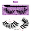 Hot New 3D Eyelashes Messy Eye Lash Extensão 15Styles Sexy Eyelash Tira cheia olho cílios por fibra química grosso