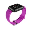 Fitness Tracker ID116 Plus Bracelet de montres intelligentes avec bande de montre de surveillance de la fréquence de surveillance cardiaque PK ID115 116 F02850607