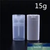 5PCS / Lot Lip Balm Containrar Om 15 ml Plastflaskor Tom DIY Ovala Lip Balm Tubes Deodorant Clear White 15g Lipstick Tube