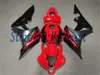 Red Black HD002 Injecção Molde Fairing Kit para Honda CBR600RR 07 08 CBR 600RR 2007 2008 CBR600F5 Fairings Set + Presentes