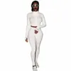 Dames Designer Trainingspak 2 Stuk Set Sport Vrije tijd Mode Lange Mouw Micro Uitgeschakelde Broek Outfits Zipper Top Broek Jogging Pak