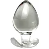 125 66mm énorme verre de cristal lisse noir rose verre gode dilatation anale plug anal jouets sexuels pour hommes femmes gros cul buttplug 201218577148