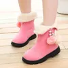 Hiver Enfants Filles Bottes Garder Au Chaud Plus Velours Bottines Mignon Enfants Coton Chaussures Antidérapant Princesse Chaussures LJ201201