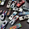 Mini ferro cartone animato colorato modello di auto da corsa F1 giocattoli tascabili per bambini auto sportiva con pista parcheggio regali di compleanno per bambini di Natale 2-2