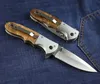 1 stks Nieuwe DA72 Pocket Folding Blade Mes Camping Mes 5Cr13Mov Satijnen Blade Wood + Steel Handle Survival Messen