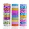 2016 10 PCS LOT Glitter Washi Tape Stationery Scrapbooking Decorative Adhesive Tapes Diy Masking Tape School Supplies