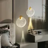 Altın lüks kristal kolye lambası için yatak odası başucu LED aydınlatma modern oturma odası ofis bar ev asılı lamba2302