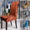 Chaise Couvre Style Velours Tissu Couverture Taille Universelle Stretch Slipcovers Siège Élastique Restaurant Banquet El Decor1