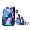 Nouveau sac à dos pour l'école Anime Luminous Bag College Bookbag Sac à dos pour ordinateur portable antivol avec port de chargement USB Sacs d'école LJ201029