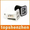 Ładowarka samochodowa 3.1A Podwójny port USB 2 Port Pojazd Przenośny zasilacz samochodowy do ładowania Huawei LG Iphone 5 5S 5 7 9 10 11 Do Samsung S20 Plus S21 Ultra MP3 Głośnik GPS