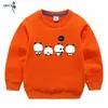 패션 소년 스웨터 뜨개질 패턴 봄 새로운 어린이 풀 오버 탑스 코튼 키즈 겉옷 옷 다채로운 티셔츠 2-12YEAR 201109
