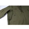 USN Wet Weather Parka Vintage Deck Jacke Pullover Lace Up WW2 Uniform Herren Marine Militär Kapuzenjacke Outwear Army Green 201123