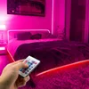 Vendita calda Telecomando 12V-5050 RGB Wifi 10 metri 24 tasti 300 luci (40W) Striscia luminosa Dual Disk Strisce LED dimmerabili impermeabili