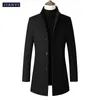 Men's Trench Coats Autumn And Winter Products Mid-Length Single-Breasted Stand Collar Phoenix Duffle Coat