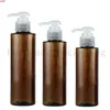 100/120 / 150ml Vazio Bomba de Ouro Plástico Garrafas de Brown Cosméticos, Recipiente de Pet Shampoo com Loção Shampoo Bottle Qualtity