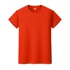 Yeni Yuvarlak Boyun Katı Renk T-Shirt Yaz Pamuk Dip Gömlek Kısa Kollu Erkek ve Bayan Yarım Kollu B8i9