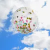 36 polonês redondo transparente confetti layout balão decoração decoração bebê festa de aniversário decoração grande balões de natal bola jy1055