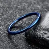 Cluster Rings Mode Simple 2mm Largeur Bleu Entièrement Poli Bague En Carbure De Tungstène Alliance Promise Anel Masculino Anniversaire Jewelry1