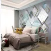 Modern 3d wallpapers aminimalist three-dimensional geometric white feather wallpapers TV background wall modern wallpaper for living room