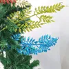 or argent paillettes bling branches de fleurs artificielles herbe séchée doré feuille d'olivier fleur décorations de Noël pour la maison 201203