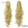 lange paardenstaarten Synthetische paardenstaarten Lange krullende klauw paardenstaart Clip-in hairextensions Haarstukje Paardenstaart Synthetisch Hoge kwaliteit Who5672905