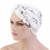 Doux bohème imprimé Turban bonnets mode femmes musulmanes foulard chapeaux femme africaine Bandans tête couverture casquette perte de cheveux Bonnet