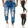 2021 Spring New Maré Jeans de carga masculina Moda vários bolsos Jean Man Hom