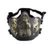 Máscara de aranha tática Equipamento esportivo ao ar livre Proteção de face equipamento de face disparando meio rosto Halloween cosplay no03-124