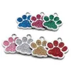 Wholesale Paw Pendant Dog ID Tag Custom Plate Personalized Engraved Puppy Collar Tags Pet Accessories For s LJ201111