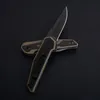 프로모션 1160 Fraxion Folding Knife 2.75 "블랙 8Cr13Mov 블랙 스톤 워시 블레이드 탄소 섬유 + G10 핸들