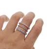 Trouwringen 3 stks/set blauwe steen delicate set vrouwen bohemina boven knokkel stacking midi mid ring voor dame sieraden eenvoudig cadeau1