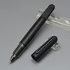 تعزيز ماتي الأسود الرول الكرة القلم مكتب الأعمال القرطاسية المغناطيسي إغلاق غطاء أقلام الكرة هدية لا مربع
