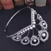 2021 Novo Vintage Barroco Barroco Tiaras Acessórios Prom Headwear Impressionante Sheer Cristais Casamento Tiaras e Coroas 1916