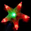 LED Star Light Lampe à cinq branches Arbre de Noël Top Lights pour Noël Mariage Fée Lumières décoratives 220V EU / UK / US Plug Y201020