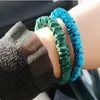 Haaraccessoires 100% pure zijden band scrunchies voor vrouwen vrouwelijke smalle touw effen crêpe rubberen 22 kleuren