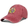 أنيقة ممتنة بالميت Dancing Bear Logo للجنسين DENIM Baseball Cap Hats قوس قزح أوروبا ممتنة جمجمة ميتة Rose White Th260f