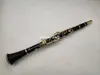 Высококачественный кларнет C тон 17 ключей черное дерево позолоченный позолоченный профессиональный музыкальный инструмент с корпусом бесплатная доставка