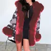 Parkas en duvet pour femmes Laamei fausse fourrure Long manteau hiver femmes décontracté à capuche manches épais pardessus femme en peluche manteaux de haute qualité Luci22