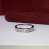 2022 Pierścień projektantów Pierścień miłosna Silver Rose Gold Luksusowe Pierścionki z Diamentową Biżuterię Pierścionki dla kobiet marki Masowe Naszyjnik Czerwony pudełko 27717789