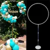 2set Cerchio Rotondo Porta Palloncini Arco Arco Palloncini Cornice Colonna Stand Baby Shower Palloncini Decor Forniture per Feste di Compleanno per Bambini211P