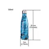 Mugs 500ml Marbling Cola Shape Thermos Reusable Tumblers Stainless Steel Cups Vacuum Insulated Double Wall Water Bottle Thermal ZL0397