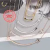 Gift-box AMC 925 Sterling Silver Jewelry Necklace Multi style Large Medium and Small Size Women Jewelry Wholesale Girlfriend gift4227833