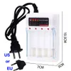 1.2V Rechargeable AA Battery Charger 4 Slots For Nickel 5 AA/7 AAA Rechargeable Batteries