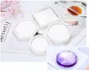2020 Casting Molds Casting Crystal Mold Clear Epoxy Silicone Resin Liquid Mold DIY Flower Pot Base Tea Coaster