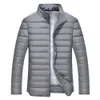 Winter Jacket Men Warm Cotton Peded Parkas Solid stand kraag dikke uitloper casual mannelijke jassen plus maat 4xl-9xl kleding voor mannen 201209